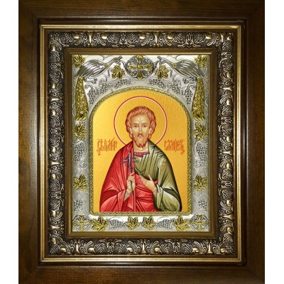 Икона освященная "Роман Самосатский", в киоте 20x24 см фото