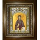 Икона освященная "Семён (Симеон) новый Богослов, преподобный", в киоте 20x24 см