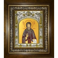 Икона освященная "Семён (Симеон) новый Богослов, преподобный", в киоте 20x24 см фото