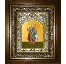 Икона освященная "Соломон праотец, царь и пророк", в киоте 20x24 см