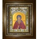 Икона освященная "Феодор (Фёдор) Освященный, преподобный", в киоте 20x24 см