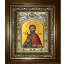 Икона освященная "Феодор (Фёдор) Африканский, мученик", в киоте 20x24 см