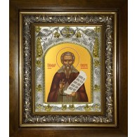 Икона освященная "Феодор (Фёдор) сикеот Анастасиупольский, епископ", в киоте 20x24 см фото