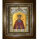 Икона освященная "Фотиния (Светлана) Палестинская, преподобная", в киоте 20x24 см