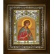 Икона освященная "Христина (Кристина) Кесарийская, мученица", в киоте 20x24 см