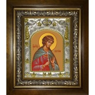 Икона освященная "Христина (Кристина) Кесарийская, мученица", в киоте 20x24 см фото