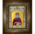 Икона освященная "Антоний Великий преподобный", в киоте 20x24 см
