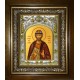 Икона освященная "Ростислав Мстиславич Киевский, Смоленский, благоверный князь", в киоте 20x24 см