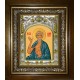 Икона освященная "Андрей Христа ради юродивый", в киоте 20x24 см