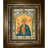 Икона освященная "Андрей Христа ради юродивый", в киоте 20x24 см фото