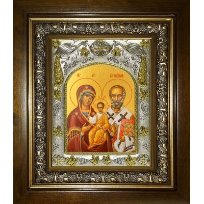 Икона освященная "Оковецкая икона Божией Матери", в киоте 20x24 см фото