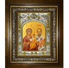 Икона освященная "Оковецкая икона Божией Матери", в киоте 20x24 см
