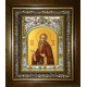 Икона освященная "Ферапонт Белозерский", в киоте 20x24 см