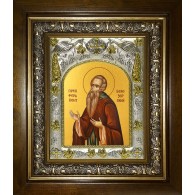 Икона освященная "Ферапонт Белозерский", в киоте 20x24 см фото