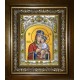 Икона освященная "Киево-Братская икона Божией Матери", в киоте 20x24 см