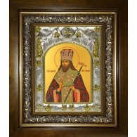 Икона освященная "Димитрий (Дмитрий) Ростовский", в киоте 20x24 см фото