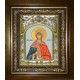 Икона освященная "Августа Римская мученица, императрица", в киоте 20x24 см