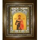 Икона освященная "Матфей (Матвей) Белгородский", в киоте 20x24 см