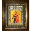 Икона освященная "Матфей (Матвей) Белгородский", в киоте 20x24 см