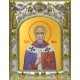 Икона освященная "Мартин Милостивый, Турский, епископ", 14x18 см