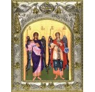 Икона освященная "Михаил и Гавриил Архангелы", в киоте 20x24 см