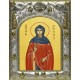 Икона освященная "Кира Берийская (Македонская) преподобная", 14x18 см