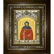 Икона освященная "Кира Берийская (Македонская) преподобная", в киоте 20x24 см