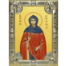 Икона освященная "Кира Берийская (Македонская) преподобная", 18x24 см