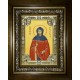 Икона освященная "Кира Берийская (Македонская) преподобная", в киоте 24x30 см