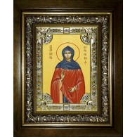 Икона освященная "Кира Берийская (Македонская) преподобная", в киоте 24x30 см фото