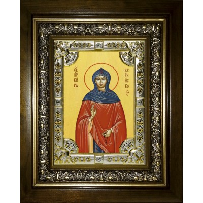 Икона освященная "Кира Берийская (Македонская) преподобная", в киоте 24x30 см фото