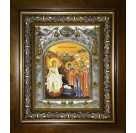 Икона освященная "Жены-мироносицы", в киоте 20x24 см