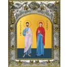 Икона освященная "Иоаким и Анна праведные богоотцы"