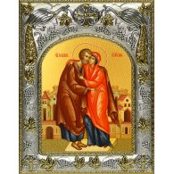 Икона освященная "Иоаким и Анна праведные богоотцы" фото