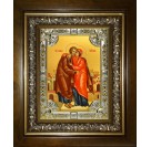 Икона освященная "Иоаким и Анна праведные богоотцы", в киоте 24x30 см