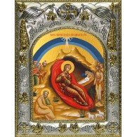 Икона освященная "Рождество Христово" фото