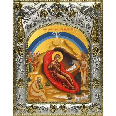 Икона освященная "Рождество Христово" фото