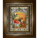 Икона освященная "Рождество Пресвятой Богородицы", в киоте 20x24 см