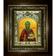 Икона освященная "Олег Брянский, благоверный князь", в киоте 20x24 см