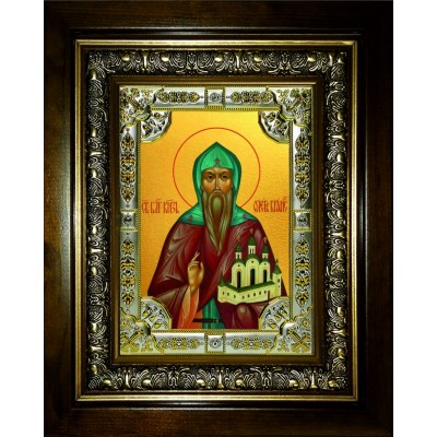 Икона освященная "Олег Брянский, благоверный князь", в киоте 24x30 см фото