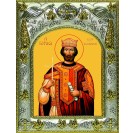Икона освященная "Борис Царь Болгарский", 14x18 см