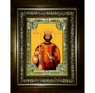 Икона освященная "Борис Царь Болгарский", в киоте 24x30 см