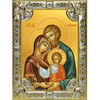 Икона освященная "Святое Семейство", 18x24 см, со стразами фото