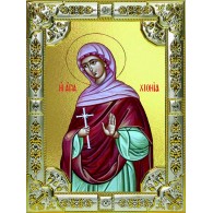 Икона освященная "Хиония Аквилейская", 18x24 см со стразами фото