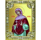 Икона освященная "Хиония Аквилейская", 18x24 см со стразами