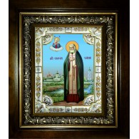 Икона освященная "Серафим Саровский преподобный, чудотворец", в киоте 24x30 см фото
