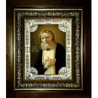 Икона освященная "Серафим Саровский преподобный, чудотворец", в киоте 24x30 см фото