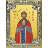 Икона освященная "Феодор (Фёдор) Черниговский", 18x24 см со стразами фото