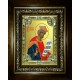 Икона освященная "Давид царь и пророк", в киоте 24x30 см, со стразами