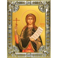Икона освященная "Христина (Кристина) Тирская мученица", 18x24 см, со стразами фото